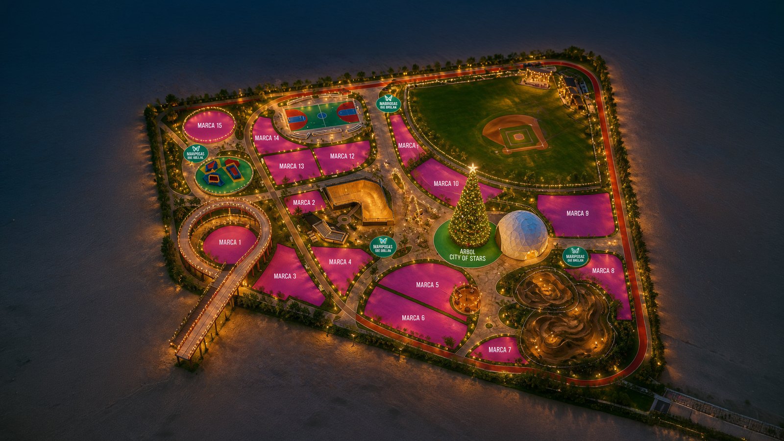 Plano Parque Urracá — El Rey de la Navidad